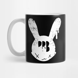 White Distress Bunny Icon Mug